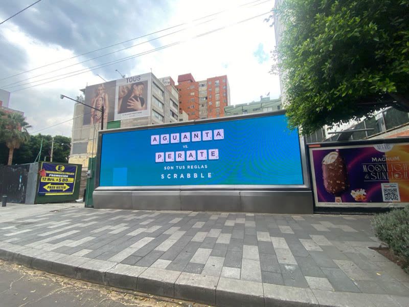 Scrabble billboard